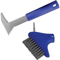 Faithfull 1631+1635 Auto-Lock Patio Steel Brush & Weeder