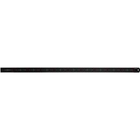 Faithfull Matt Black Stainless Steel Measuring Rule 1000Mm
