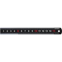 Faithfull Matt Black Stainless Steel Measuring Rule