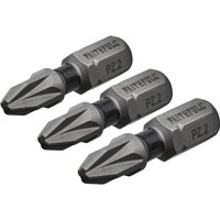 Faithfull Pozidriv Impact Screwdriver Bits