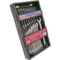 Faithfull 18 Piece Combination Spanner Set Metric