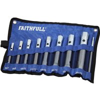 Faithfull 8 Piece Box Spanner Set in Roll