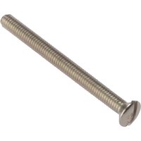 Fandf 100SS3575NP Socket Screw - Raised Head - Nickel Plated 3.5 X 75Mm (Bag Of 100)
