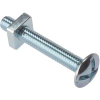 Fandf 25RBN616 Roofing Bolts With Square Nuts - Zinc Plated M6 X 16Mm (Bag Of 25)