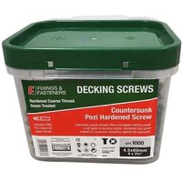 Fandf DS4550T Decking Screw - Green Treated 4.5 X 50Mm (Tub Of 1000)