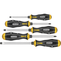 Felo FE45095248 Sd Ergonic Hammer Cap Set 5-Pcs. Sl/Ph 1 + 2