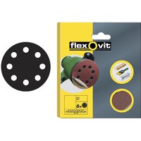 Flexovit 78072764750 Hook & Loop Sanding Disc 115Mm Assorted (Pack 6)
