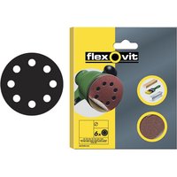 Flexovit 78072764766 Hook & Loop Sanding Disc 150Mm Coarse 50G (Pack 6)