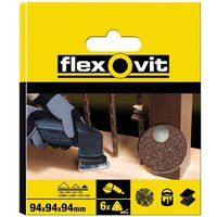 Flexovit 78072764912 Delta Hook & Loop Sanding Sheet 94Mm Coarse 50G (Pack 6)