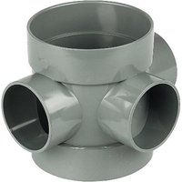 Floplast 110Mm Grey Short Boss Pipe SP583G