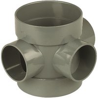 Floplast 110Mmo/Grey Short Boss Pipe SS583OG