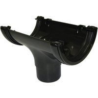 Floplast 112Mm Black Running Outlet RO1B