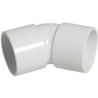 Floplast 50Mm White Abs 135*Bend WS20W