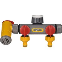 Hozelock 100-000-699 2250 Flowmax 3-Way Tap Connector 1/2 - 1In Bsp