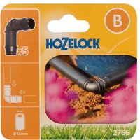 Hozelock 100-001-328 2766 90° Elbow Connector 13Mm (Pack 5)