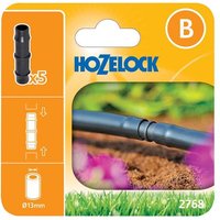 Hozelock 100-001-334 2768 Straight Connector 13Mm (Pack 5)