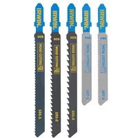Irwin® IW1014501 Hcs/Hss T-Shank Jigsaw Blade Set 5 Piece