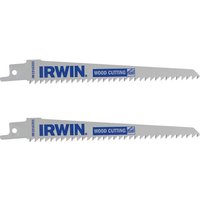 Irwin® IW1016301 Sabre Saw Blade Wood/Pvc Cutting 152Mm Pack Of 2