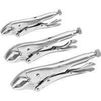 Vise-Grip 3 Piece Curved Jaw Locking Plier Set