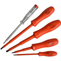 ITL 5 Piece Insulated Screwdriver Set with Circuit Tester