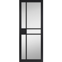 JB Kind City Black Clear Glass Internal Door 35 X 1981 X 610