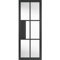 JB Kind Civic Black Clear Glass Internal Door 35 X 1981 X 762