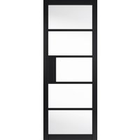 JB Kind Metro Black Clear Glass Internal Door 35 X 1981 X 762