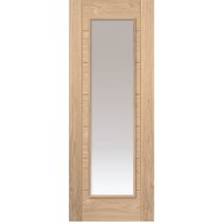 JB Kind Palomino Oak Clear Glazed Internal Door 35 X 1981 X 838