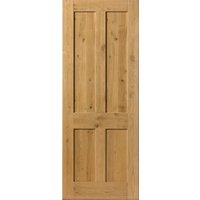 JB Kind Rustic Oak 4 Panel Internal Door 35 X 1981 X 686