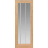 JB Kind Thames Oak 1 Light Oak Internal Door - Unfinished 40 X 2040 X 626