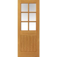 JB Kind Thames Oak 6 Light Internal Door - Finished 35 X 1981 X 686