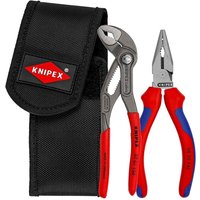 Knipex 00 20 72 V06 Mini Pliers Set In Belt Tool Pouch 1 X 08 22 145 1 X 87 01 150 each 1 10614