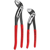 KNIPEX Alligator Water Pump Pliers Set Of 2 (180Mm & 250Mm) in Red