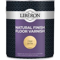 Liberon 126855 Natural Finish Floor Varnish Clear Satin 2.5 Litre