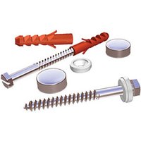 Mv W.c.pan Fixing Set White Caps (Per 5) FXW1