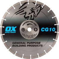 Ox Tools CG10-300/20 Contractor Diamond Blade 10Mm - General Purpose - 300/20Mm Each