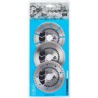 Ox Tools X3-GTT-115/22 Spectrum Contractor Gtt Diamond Blade Triple Pack 115/22.23Mm EA