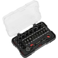 Sealey Premier 31 Piece 1/4" Drive Low Profile Socket and Bit Set