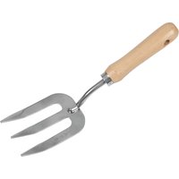 Premier Garden Hand Fork With Ash Handle & Stainless Steel Tines