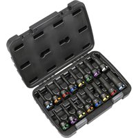 Sealey Premier 16 Piece 1/2" Drive Hex and Torx Impact Socket Bit Set