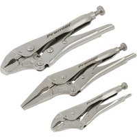 Sealey Premier 3 Piece Locking Pliers Set in Tool Roll