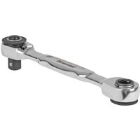 Sealey Premier Double Ended 1/4" Square and Hex Ratchet Handle