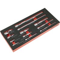Sealey Premier 12 Piece Combination Drive Socket Extension Bar Set in Module Tray