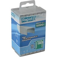 Rapid 40303090 140/10 10Mm Galvanised Staples (Poly Pack 5000)