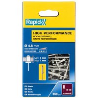 Rapid 5001435 High Performance Rivets 4.8 X 10Mm (Box 350)
