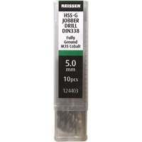 Reisser 124409 Hss Cobalt Din338 Jobber Drill (Tube Of 10Pcs) 6.8Mm