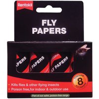 Rentokil FF89 Fly Papers (Pack 8)