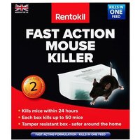 Rentokil PSF135 Fast Action Mouse Killer (Twin Pack)