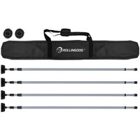 Rollingdog Dust Barrier Poles 1.4-3.3M (7 Piece) Pk 1 09666