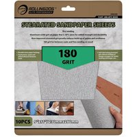 Rollingdog Stearated Sanding Sheets 230 X 280Mm 180 Grit (Pack Of 10) Pk 1 09654